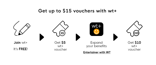 Get up to $15 vouchers with wt+